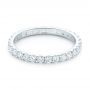 14k White Gold Diamond Eternity Wedding Band - Flat View -  102765 - Thumbnail