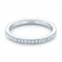 14k White Gold Diamond Eternity Wedding Band - Flat View -  102818 - Thumbnail