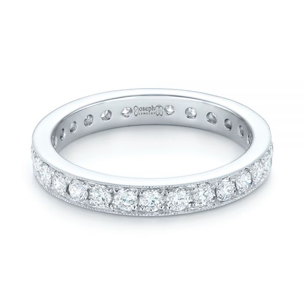  Platinum Platinum Diamond Eternity Wedding Band - Flat View -  102821