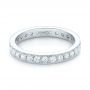 14k White Gold Diamond Eternity Wedding Band - Flat View -  102821 - Thumbnail