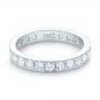 18k White Gold 18k White Gold Diamond Eternity Wedding Band - Flat View -  102823 - Thumbnail