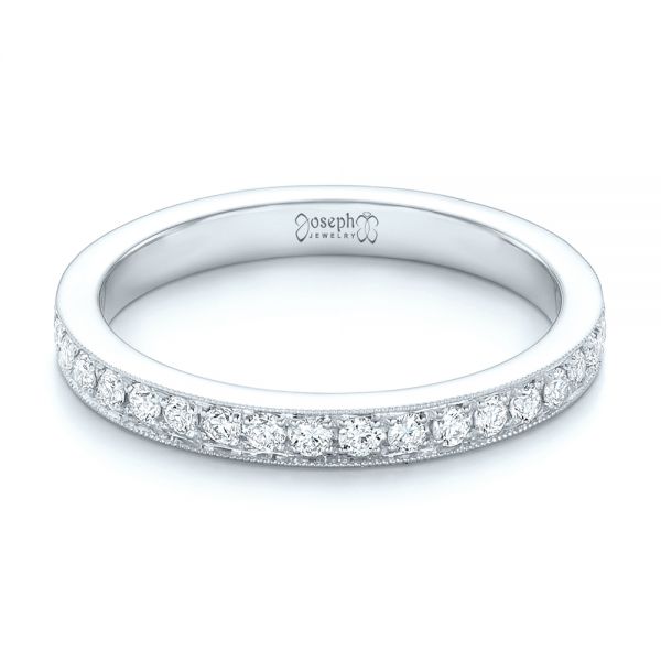  Platinum Platinum Diamond Eternity Wedding Band - Flat View -  102826