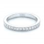 14k White Gold 14k White Gold Diamond Eternity Wedding Band - Flat View -  102826 - Thumbnail