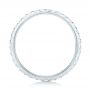 14k White Gold Diamond Eternity Wedding Band - Front View -  102764 - Thumbnail