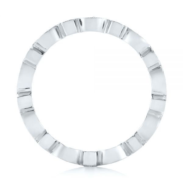  Platinum Platinum Diamond Eternity Wedding Band - Front View -  104132