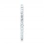 14k White Gold Diamond Eternity Wedding Band - Side View -  102764 - Thumbnail