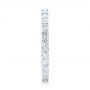 18k White Gold 18k White Gold Diamond Eternity Wedding Band - Side View -  102765 - Thumbnail