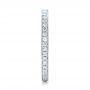 14k White Gold Diamond Eternity Wedding Band - Side View -  102818 - Thumbnail