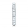 14k White Gold Diamond Eternity Wedding Band - Side View -  102821 - Thumbnail