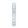 14k White Gold Diamond Eternity Wedding Band - Side View -  102823 - Thumbnail