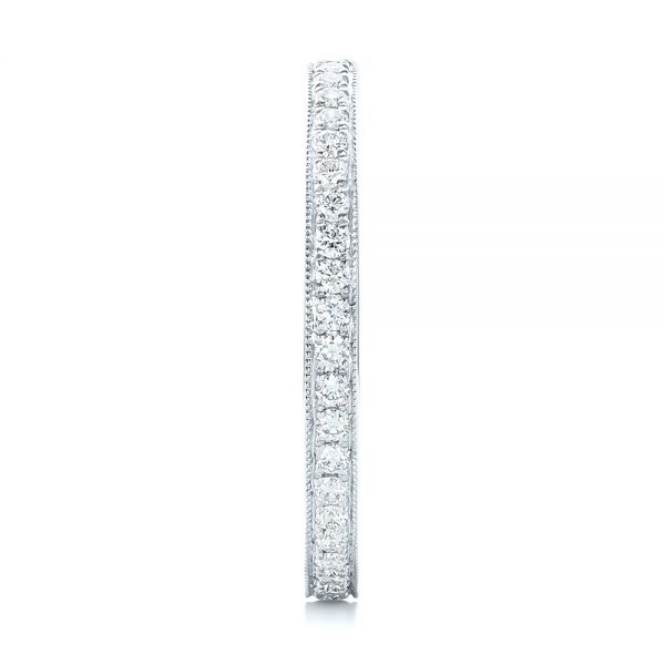  Platinum Platinum Diamond Eternity Wedding Band - Side View -  102824