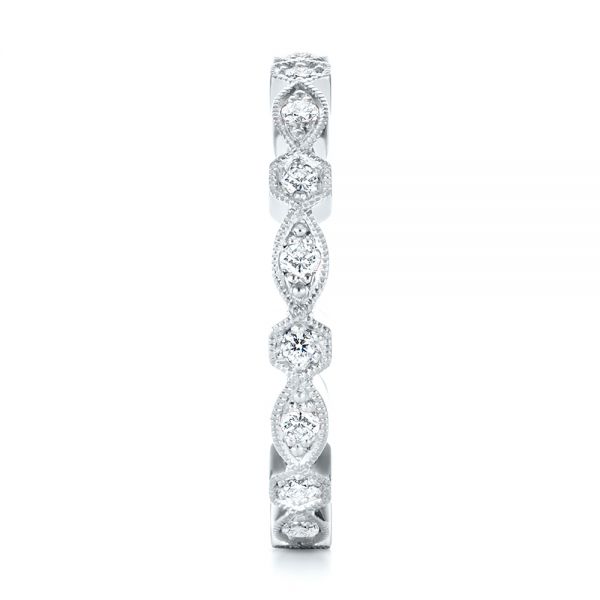  Platinum Platinum Diamond Eternity Wedding Band - Side View -  104132