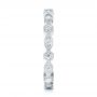 18k White Gold Diamond Eternity Wedding Band - Side View -  104132 - Thumbnail