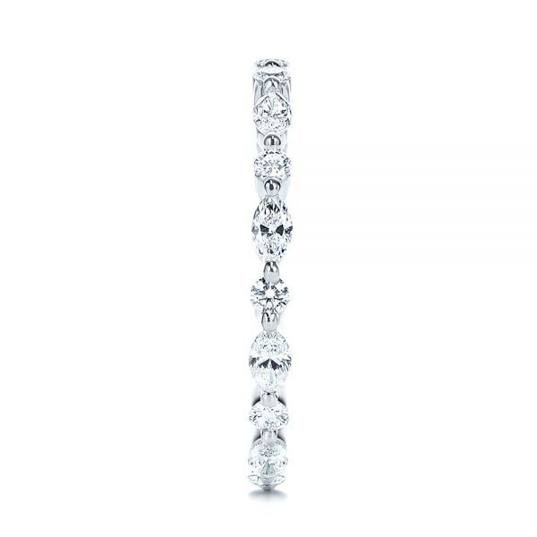  Platinum Platinum Diamond Eternity Wedding Band - Side View -  106641