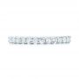 18k White Gold 18k White Gold Diamond Eternity Wedding Band - Top View -  102765 - Thumbnail