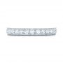 14k White Gold Diamond Eternity Wedding Band - Top View -  102821 - Thumbnail