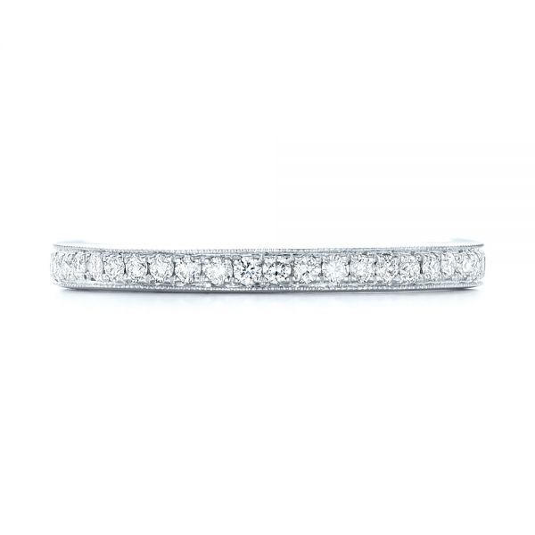  Platinum Platinum Diamond Eternity Wedding Band - Top View -  102824