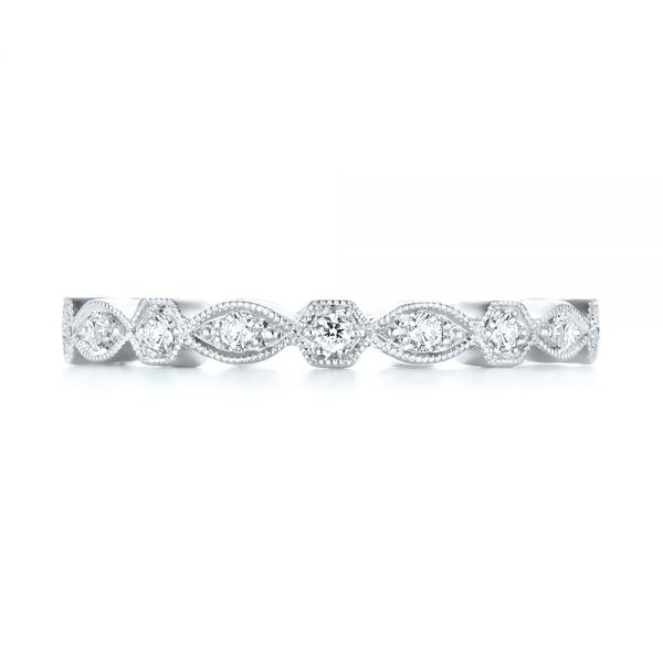  Platinum Platinum Diamond Eternity Wedding Band - Top View -  104132