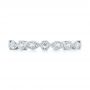 18k White Gold Diamond Eternity Wedding Band - Top View -  104132 - Thumbnail