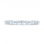 14k White Gold 14k White Gold Diamond Eternity Wedding Band - Top View -  106641 - Thumbnail