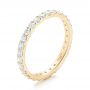 14k Yellow Gold 14k Yellow Gold Diamond Eternity Wedding Band - Three-Quarter View -  102765 - Thumbnail