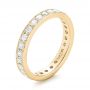 18k Yellow Gold 18k Yellow Gold Diamond Eternity Wedding Band - Three-Quarter View -  102821 - Thumbnail