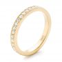 18k Yellow Gold And 14K Gold Diamond Eternity Wedding Band