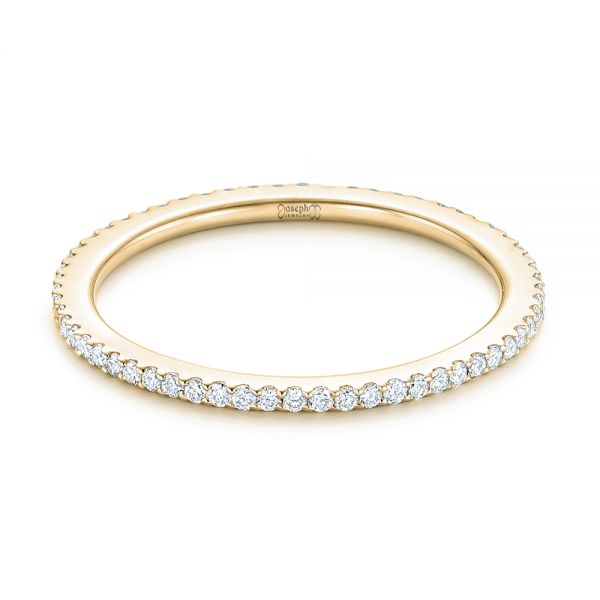 14k Yellow Gold 14k Yellow Gold Diamond Eternity Wedding Band - Flat View -  102725