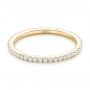 18k Yellow Gold 18k Yellow Gold Diamond Eternity Wedding Band - Flat View -  102726 - Thumbnail