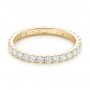 18k Yellow Gold 18k Yellow Gold Diamond Eternity Wedding Band - Flat View -  102765 - Thumbnail