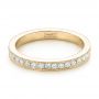 18k Yellow Gold 18k Yellow Gold Diamond Eternity Wedding Band - Flat View -  102819 - Thumbnail