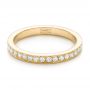 18k Yellow Gold 18k Yellow Gold Diamond Eternity Wedding Band - Flat View -  102826 - Thumbnail