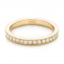 18k Yellow Gold 18k Yellow Gold Diamond Eternity Wedding Band - Flat View -  102826 - Thumbnail