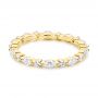 14k Yellow Gold Diamond Eternity Wedding Band - Flat View -  106641 - Thumbnail