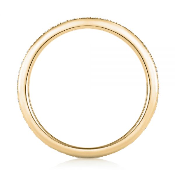 14k Yellow Gold 14k Yellow Gold Diamond Eternity Wedding Band - Front View - 102818