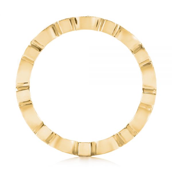 14k Yellow Gold 14k Yellow Gold Diamond Eternity Wedding Band - Front View -  104132