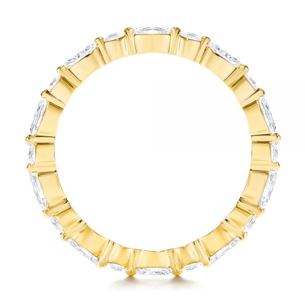 18k Yellow Gold 18k Yellow Gold Diamond Eternity Wedding Band - Front View -  106641