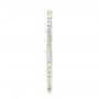 18k Yellow Gold 18k Yellow Gold Diamond Eternity Wedding Band - Side View -  102726 - Thumbnail