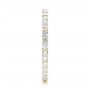 18k Yellow Gold 18k Yellow Gold Diamond Eternity Wedding Band - Side View -  102764 - Thumbnail