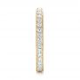 14k Yellow Gold 14k Yellow Gold Diamond Eternity Wedding Band - Side View -  102819 - Thumbnail