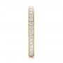 14k Yellow Gold 14k Yellow Gold Diamond Eternity Wedding Band - Side View -  102819 - Thumbnail