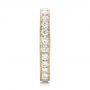14k Yellow Gold 14k Yellow Gold Diamond Eternity Wedding Band - Side View -  102821 - Thumbnail