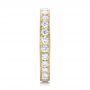 18k Yellow Gold 18k Yellow Gold Diamond Eternity Wedding Band - Side View -  102821 - Thumbnail