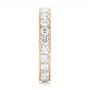 14k Yellow Gold 14k Yellow Gold Diamond Eternity Wedding Band - Side View -  102823 - Thumbnail