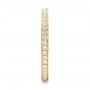 14k Yellow Gold 14k Yellow Gold Diamond Eternity Wedding Band - Side View -  102824 - Thumbnail