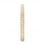 14k Yellow Gold 14k Yellow Gold Diamond Eternity Wedding Band - Side View -  102824 - Thumbnail