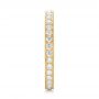 18k Yellow Gold 18k Yellow Gold Diamond Eternity Wedding Band - Side View -  102826 - Thumbnail