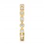 14k Yellow Gold 14k Yellow Gold Diamond Eternity Wedding Band - Side View -  104132 - Thumbnail