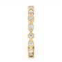 14k Yellow Gold 14k Yellow Gold Diamond Eternity Wedding Band - Side View -  104132 - Thumbnail