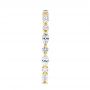 14k Yellow Gold Diamond Eternity Wedding Band - Side View -  106641 - Thumbnail